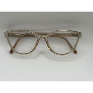 RARE MODO 6621 Eyeglasses Clear Beige‎ Cat Eye Frame Handmade LTBRW 51-16-140